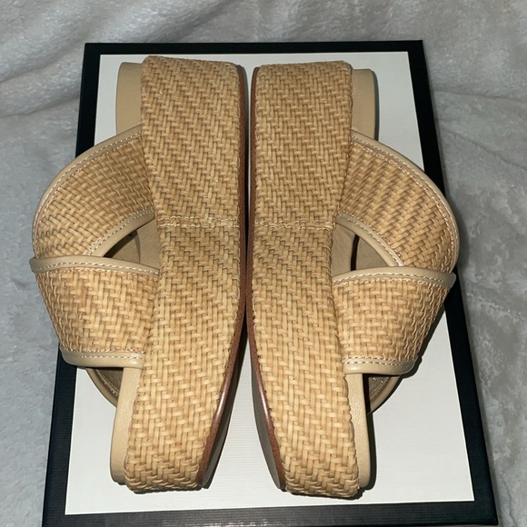 NWT J/SLIDES QUACKIE Natural Vegan Luxe Sandal - Picture 12 of 16